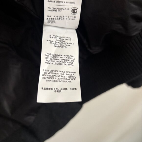 Dolce & Gabbana Bird, Dog Patch Quilted Puffer Wool Down Bomber Jacket - 48 S- M - Picture 12 of 13